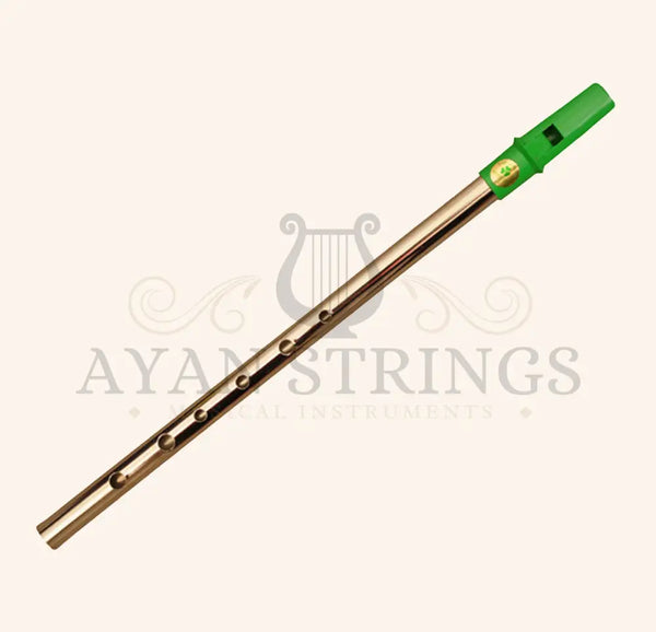 Clare Irish Tin Whistle in D Nickel Green