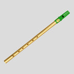 Clare Irish Tin Whistle in D Brass Green