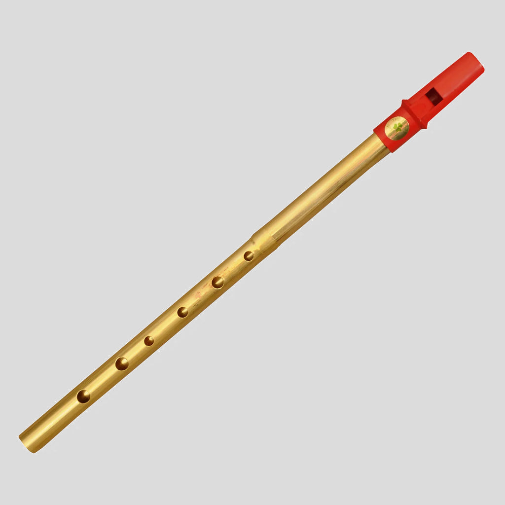 Clare Irish Tin Whistle 2 Part in D Brass Red