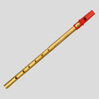 Clare Irish Tin Whistle 2 Part in D Brass Red