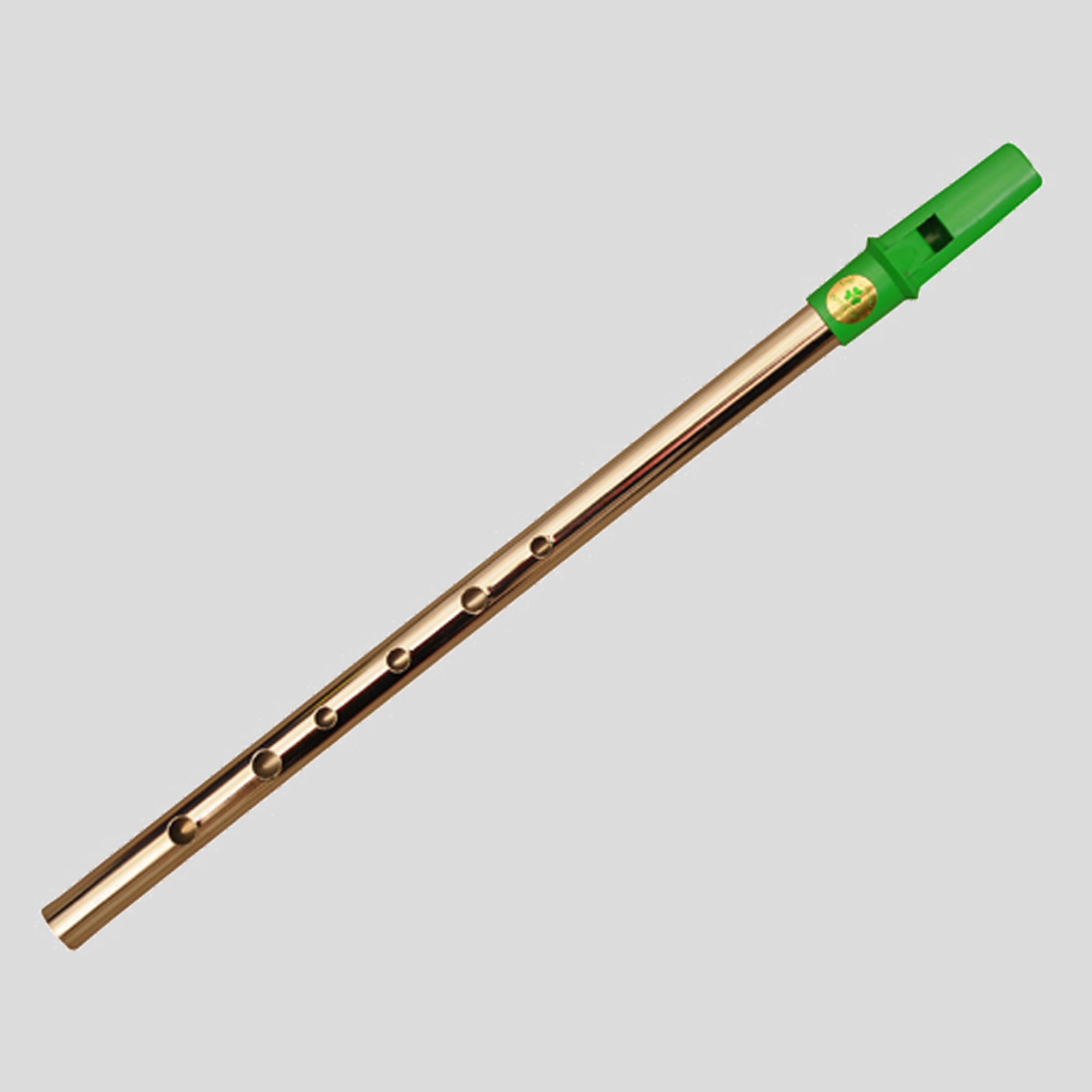 Clare Irish Tin Whistle in D Nickel Green