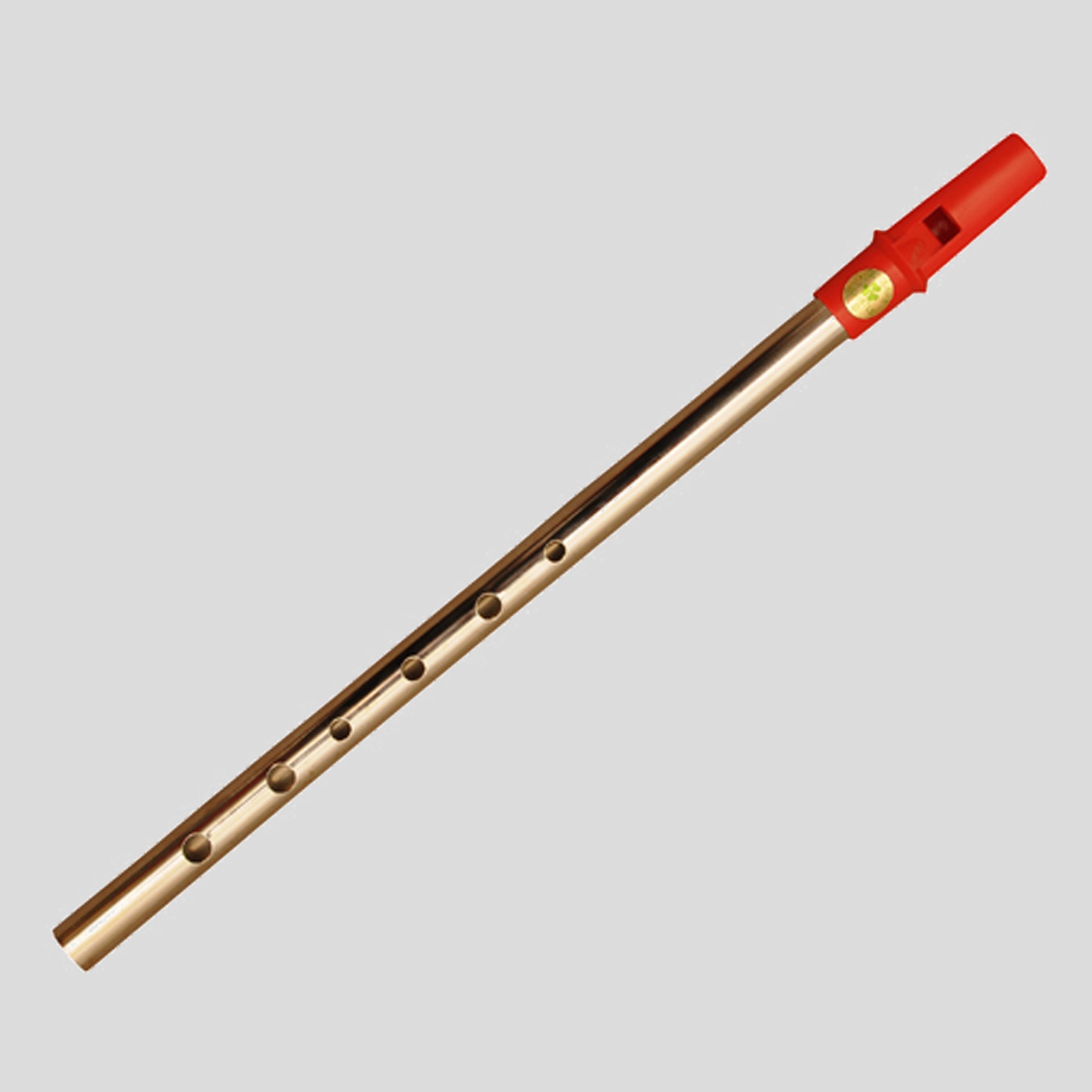 Clare Irish Tin Whistle in D Nickel Red