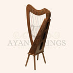 Cross Strung Harp 38 String Walnut - Stringed Instruments