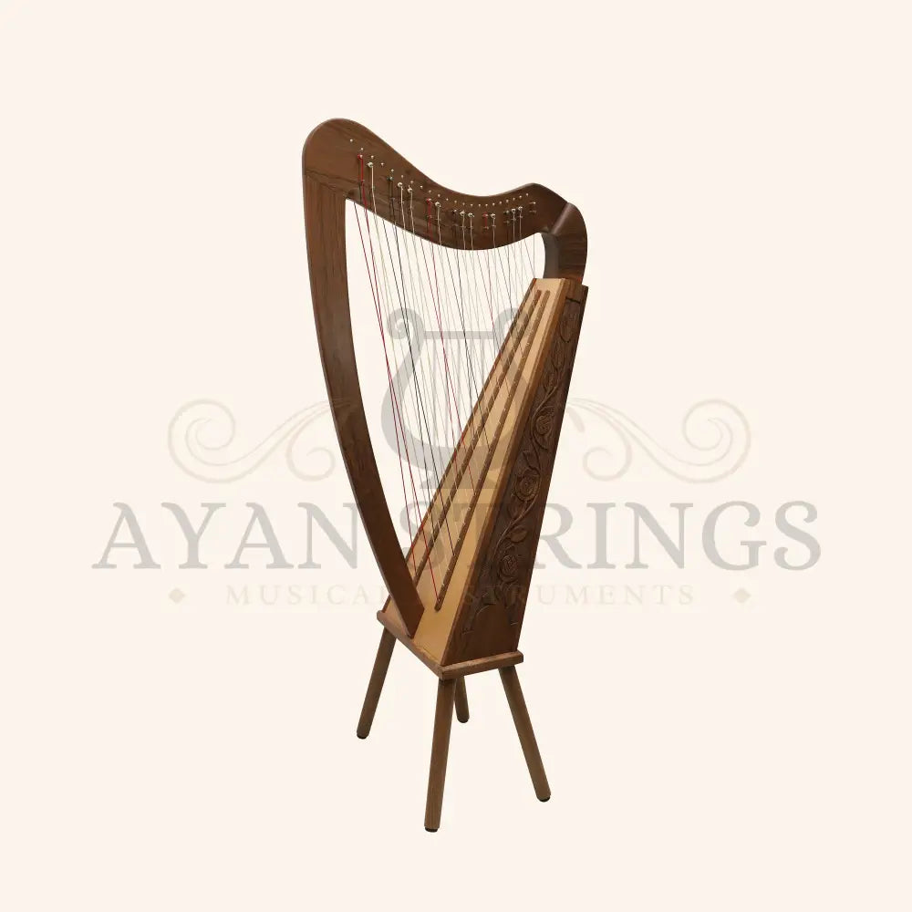 Cross Strung Harp 38 String Walnut - Stringed Instruments