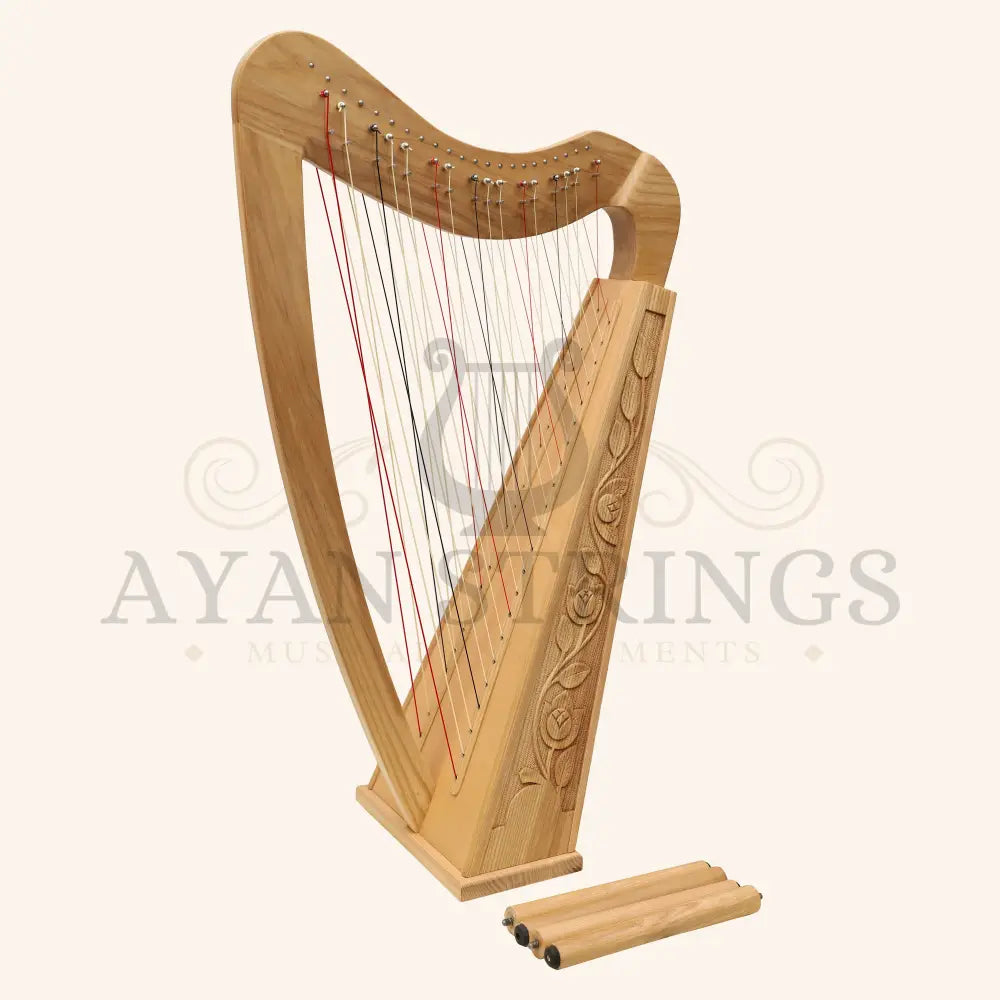 Cross Strung Harp 38 Strings Ashwood - Stringed Instruments
