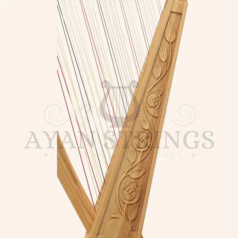 Cross Strung Harp 38 Strings Ashwood - Stringed Instruments