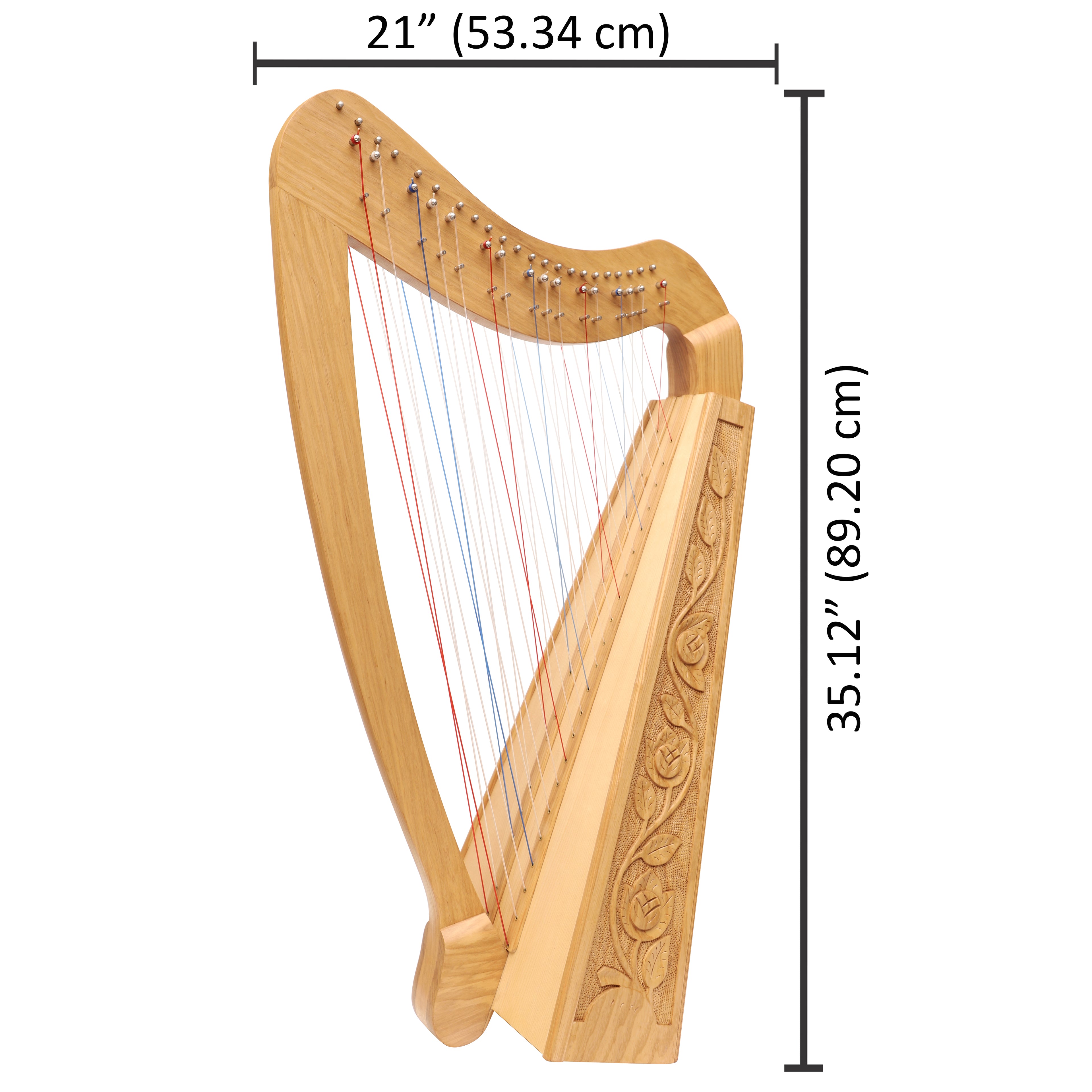 Cross Strung Harp, 38 Strings Ashwood
