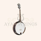 Heartland 4 String 17 Fret Irish Tenor Banjo Left Handed Player Series with Closed Solid Back Sunburst Finish