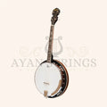 Heartland 4 String 17 Fret Irish Tenor Banjo Left Handed Player Series with Closed Solid Back Sunburst Finish
