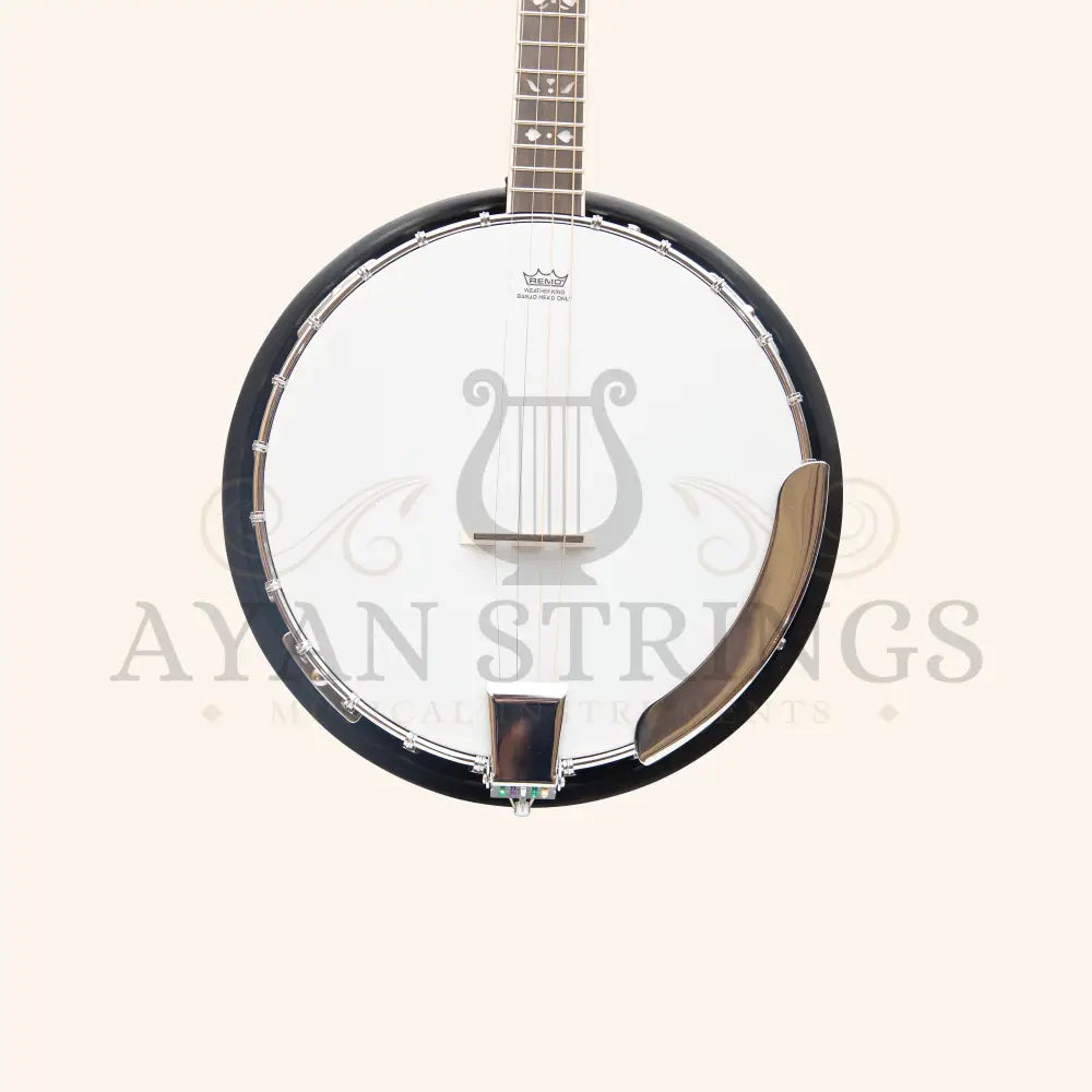 Heartland 4 String 19 Fret Irish Tenor Banjo Left Handed Player Series with Closed Solid Back Sunburst Finish