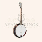 Heartland 4 String 19 Fret Irish Tenor Banjo Left Handed Player Series with Closed Solid Back Sunburst Finish