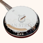 Heartland 4 String Banjo 19 Frets Irish Tenor Banjo 24 Bracket with Closed Solid Back