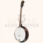 Heartland 4 String Banjo 19 Frets Irish Tenor Banjo 24 Bracket with Closed Solid Back