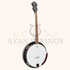 Heartland 4 String Banjo 19 Frets Irish Tenor Banjo Left Handed 24 Bracket With Closed Solid Back - Stringed Instruments