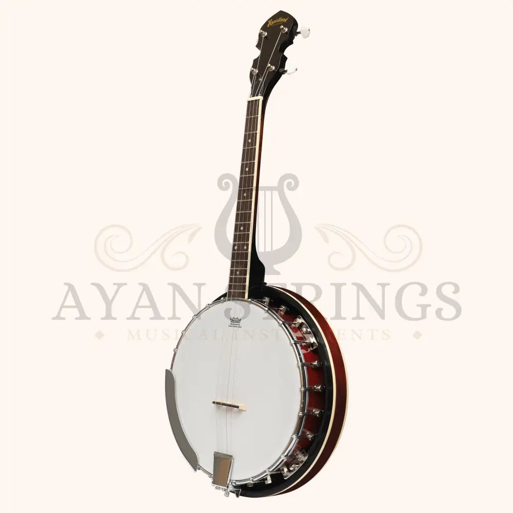 Heartland 4 String Banjo Closed Solid Back 17 Fret 4 String Irish Tenor Banjo Short scale - Stringed Instruments