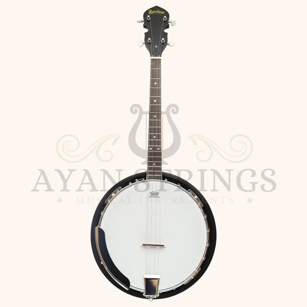 Heartland 4 String Banjo Closed Solid Back 17 Fret 4 String Irish Tenor Banjo Short scale - Stringed Instruments
