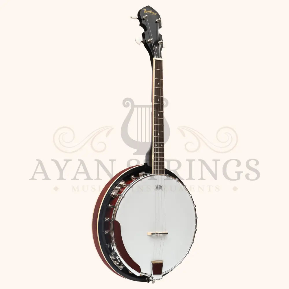 Heartland 4 String Banjo Closed Solid Back 17 Fret 4 String Irish Tenor Banjo Short scale - Stringed Instruments