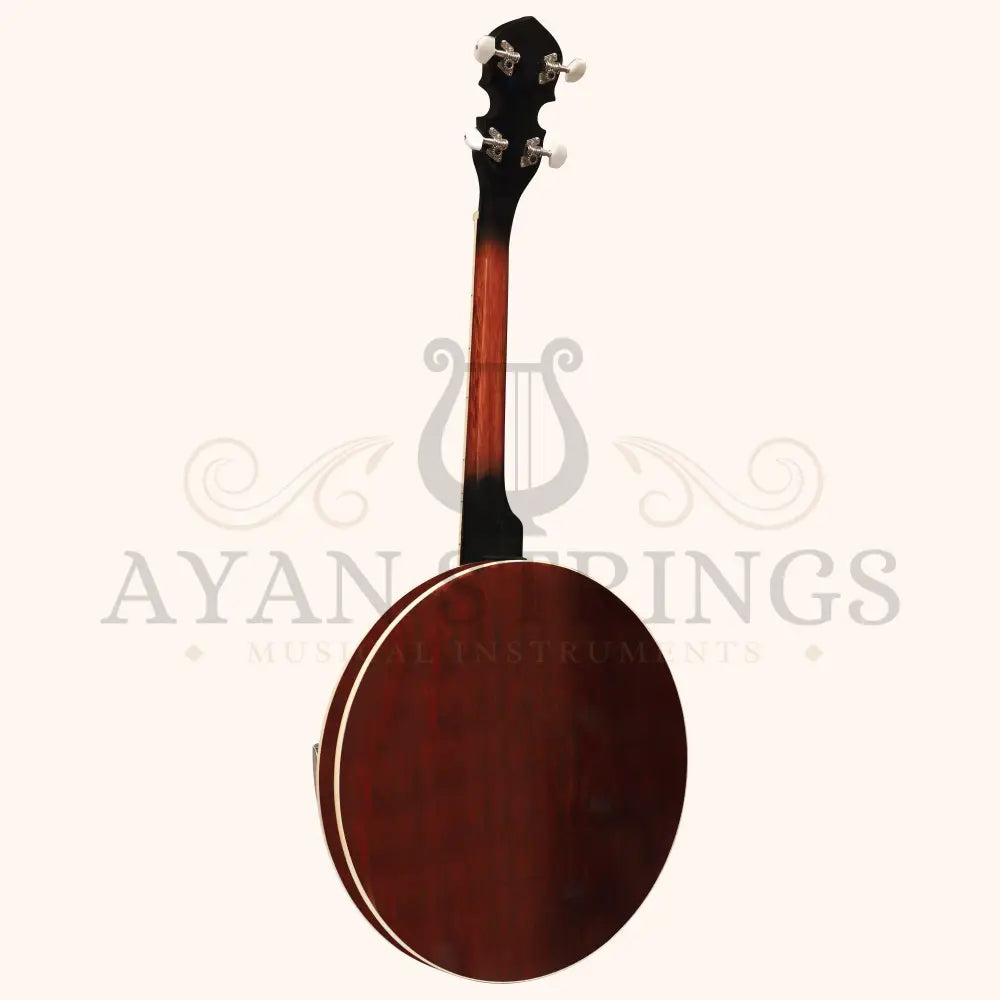 Heartland 4 String Banjo Closed Solid Back 17 Fret Left Handed 4 String Irish Tenor Banjo Short Scale - Stringed