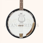 Heartland 4 String Banjo Closed Solid Back 17 Fret Left Handed 4 String Irish Tenor Banjo Short Scale - Stringed