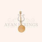 Heartland 5 String Deluxe Irish Banjo 24 Bracket with Closed Solid Back Maple Finish - Stringed Instruments
