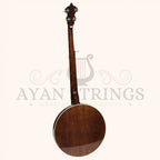 Heartland 5 String Irish Banjo 24 Bracket with Closed Solid Back and Geared 5th Tuner