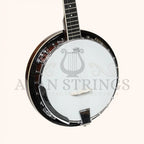 Heartland 5 String Irish Banjo 24 Bracket with Closed Solid Back and Geared 5th Tuner