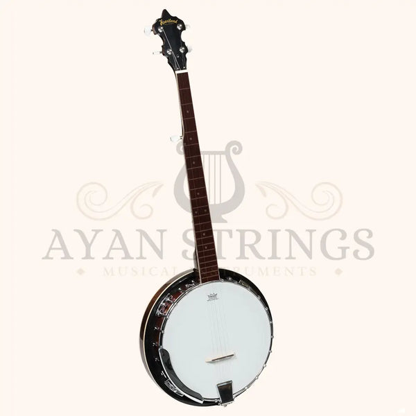 Heartland 5 String Irish Banjo 24 Bracket with Closed Solid Back and Geared 5th Tuner