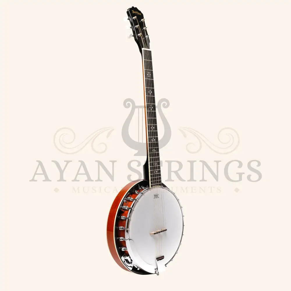 Heartland 6 String Irish Banjo Player Series 24 Bracket Closed Solid Back Sunburst Finish - Stringed Instruments