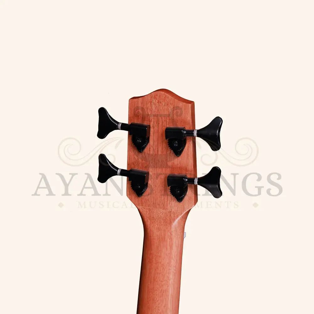 Heartland Baritone Ukulele Bass Acacia With EQ - Stringed Instruments