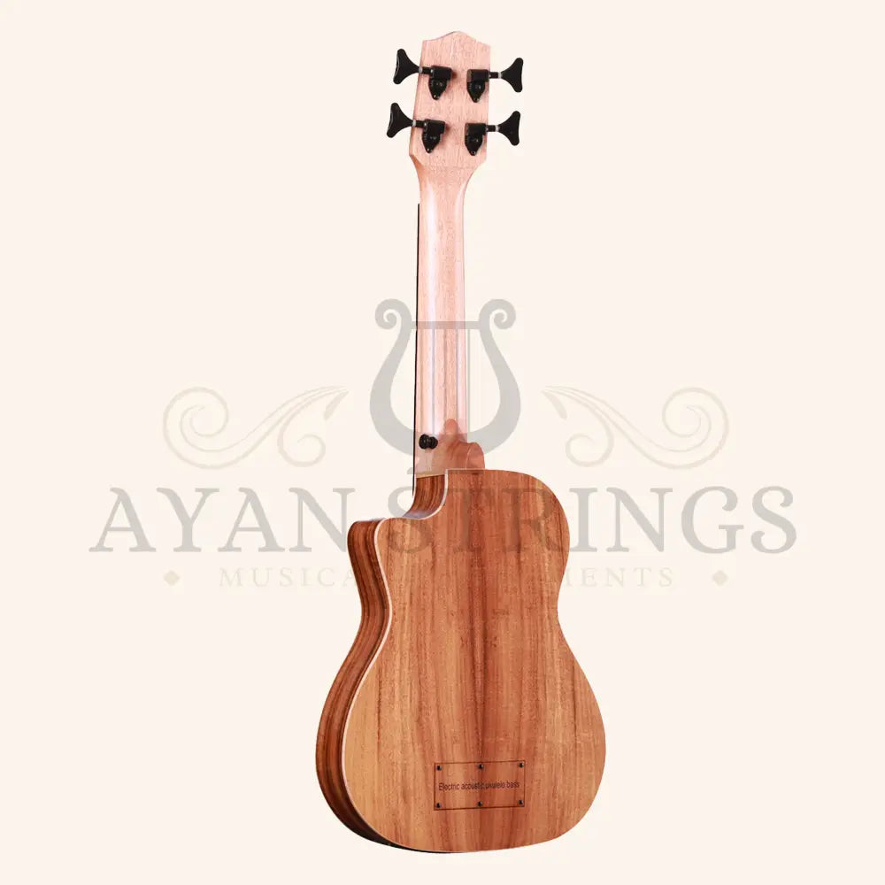 Heartland Baritone Ukulele Bass Acacia With EQ - Stringed Instruments