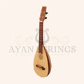 Heartland Baroque Ukulele 4 String Baritone Variegated Rosewood And Lacewood - Stringed Instruments