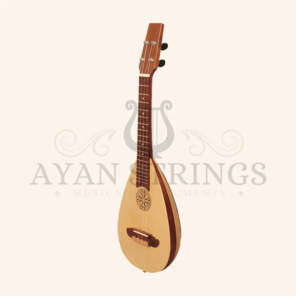 Heartland Baroque Ukulele 4 String Baritone Variegated Rosewood And Lacewood - Stringed Instruments