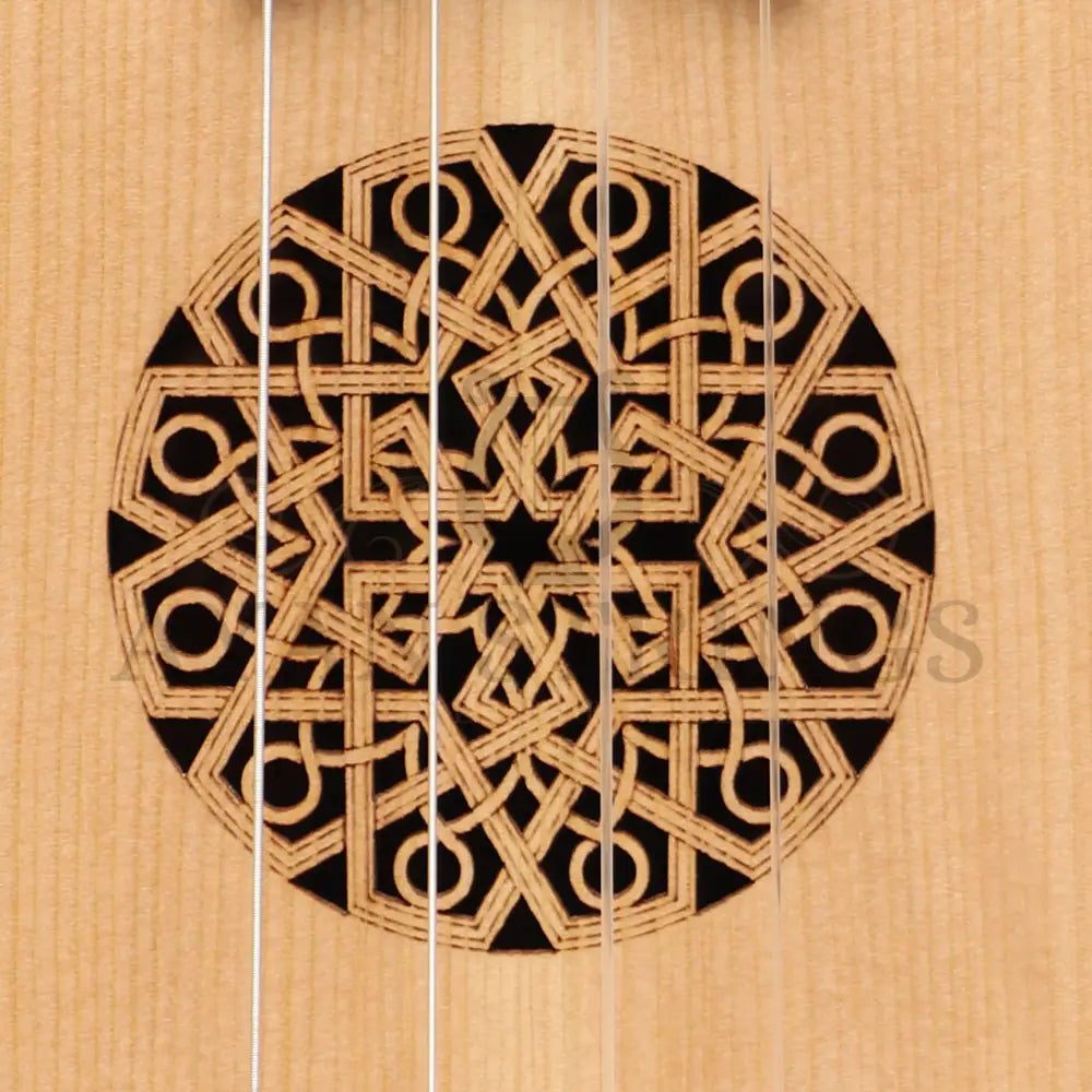 HEARTLAND BAROQUE UKULELE 4 STRING BARITONE VARIEGATED WALNUT AND LACEWOOD LEFT HANDED - Stringed Instruments