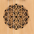 HEARTLAND BAROQUE UKULELE 4 STRING BARITONE VARIEGATED WALNUT AND LACEWOOD LEFT HANDED - Stringed Instruments