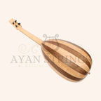 HEARTLAND BAROQUE UKULELE 4 STRING BARITONE VARIEGATED WALNUT AND LACEWOOD LEFT HANDED - Stringed Instruments