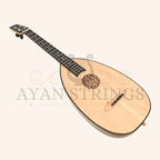 HEARTLAND BAROQUE UKULELE 4 STRING BARITONE VARIEGATED WALNUT AND LACEWOOD LEFT HANDED - Stringed Instruments