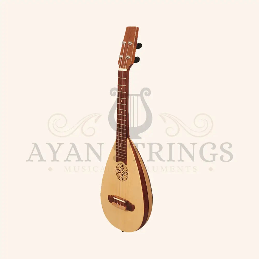 Heartland Baroque Ukulele 4 String Concert Variegated Rosewood and Lacewood - Stringed Instruments