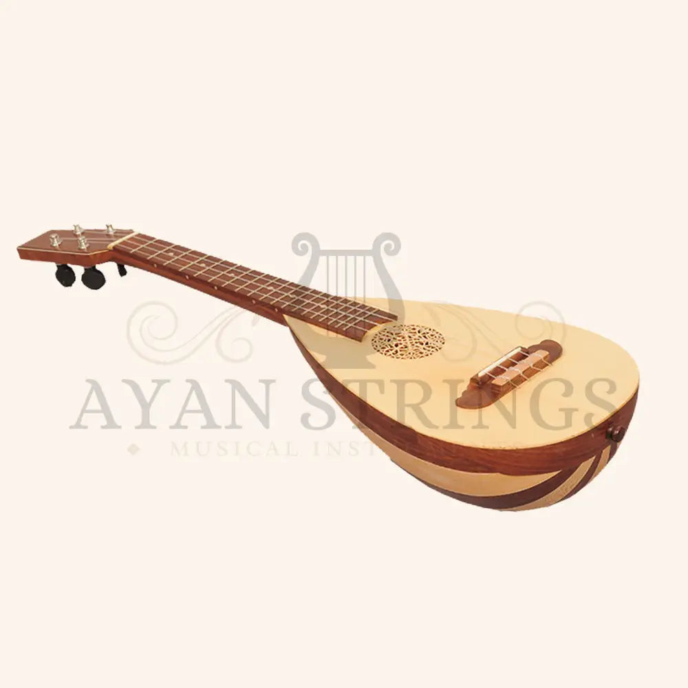 Heartland Baroque Ukulele 4 String Concert Variegated Rosewood and Lacewood - Stringed Instruments