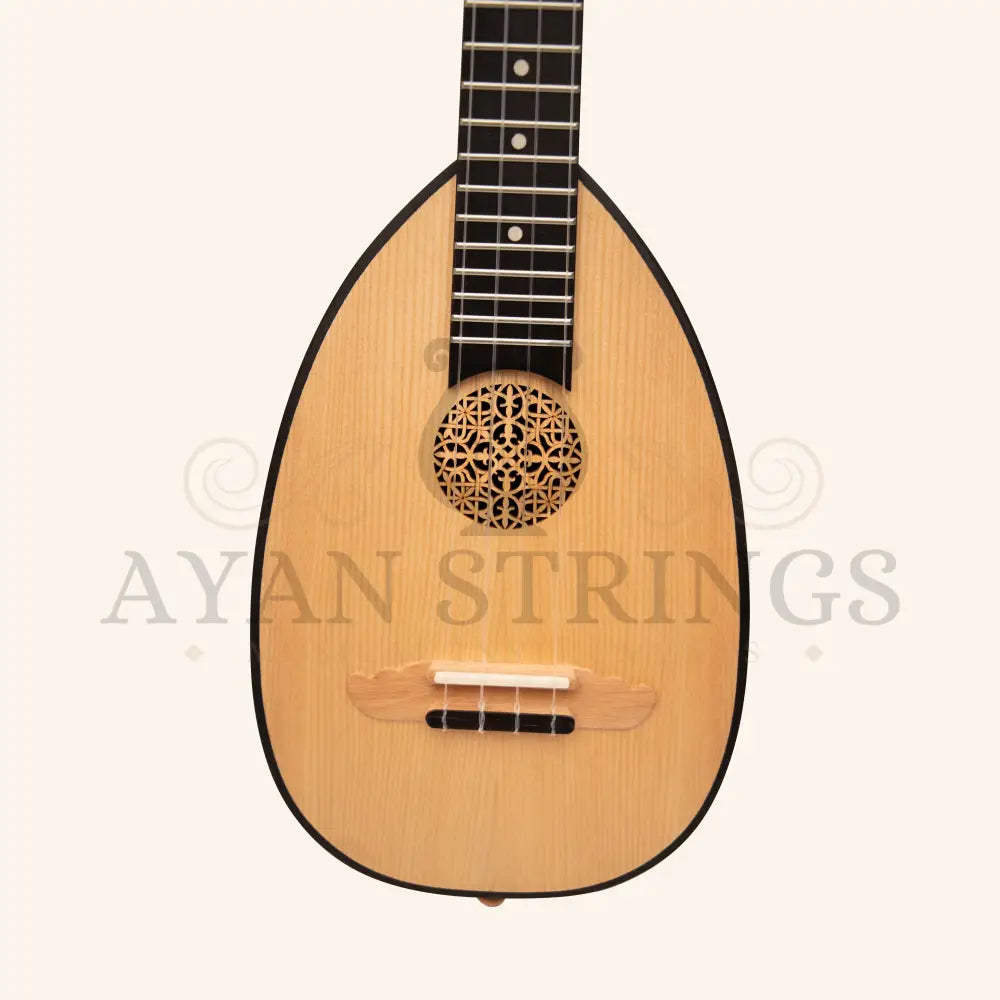 Heartland Baroque Ukulele 4 String Concert Variegated Walnut and Lacewood - Stringed Instruments