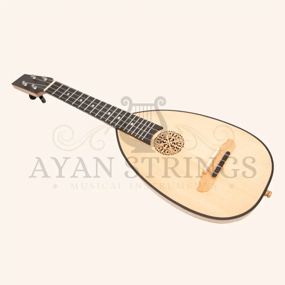 Heartland Baroque Ukulele 4 String Concert Variegated Walnut and Lacewood - Stringed Instruments