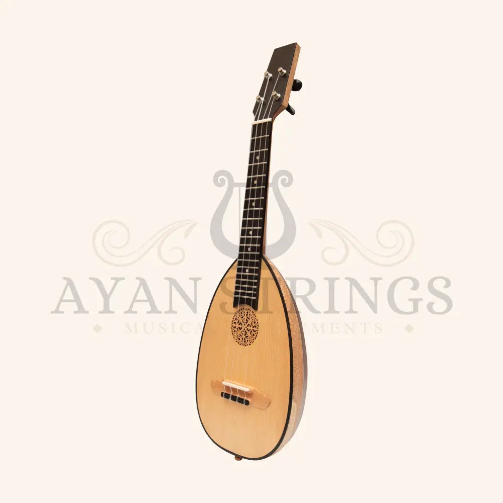 Heartland Baroque Ukulele 4 String Concert Variegated Walnut and Lacewood - Stringed Instruments