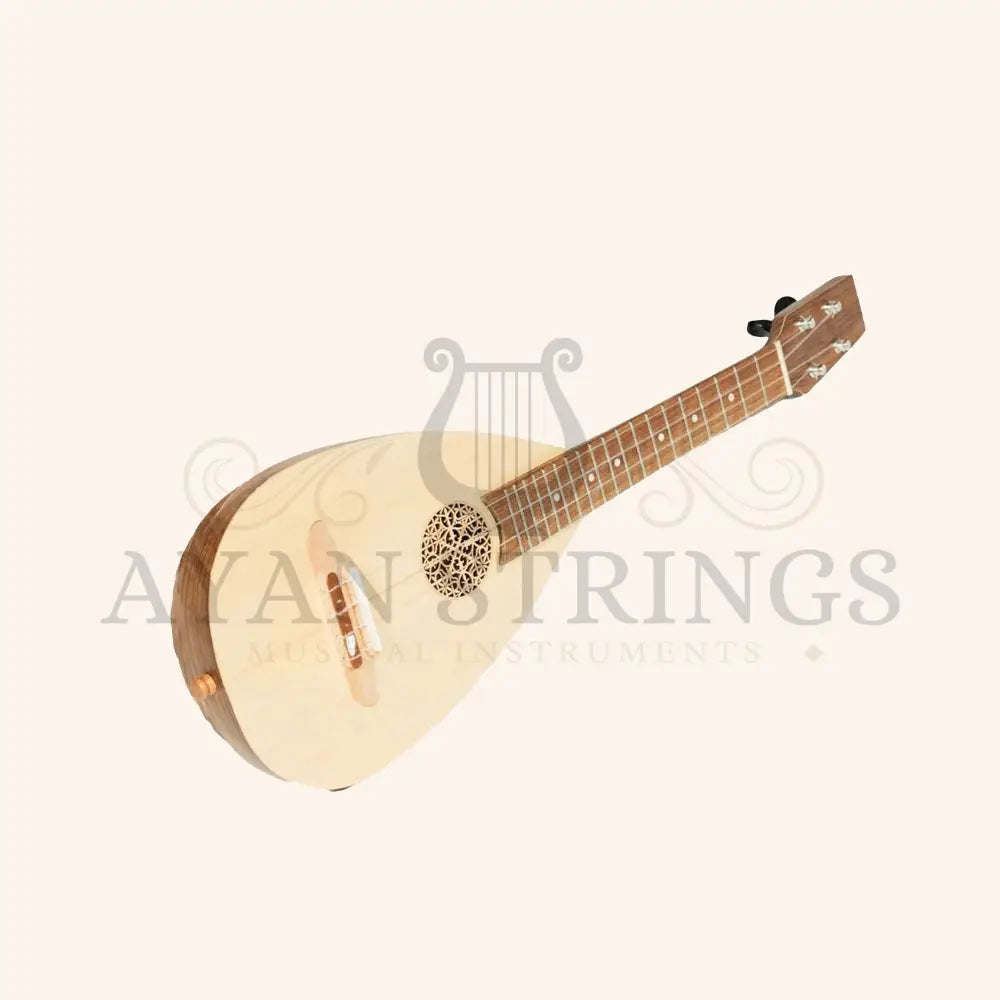 HEARTLAND BAROQUE UKULELE 4 STRING SOPRANO VARIEGATED WALNUT AND LACEWOOD LEFT HANDED - Stringed Instruments