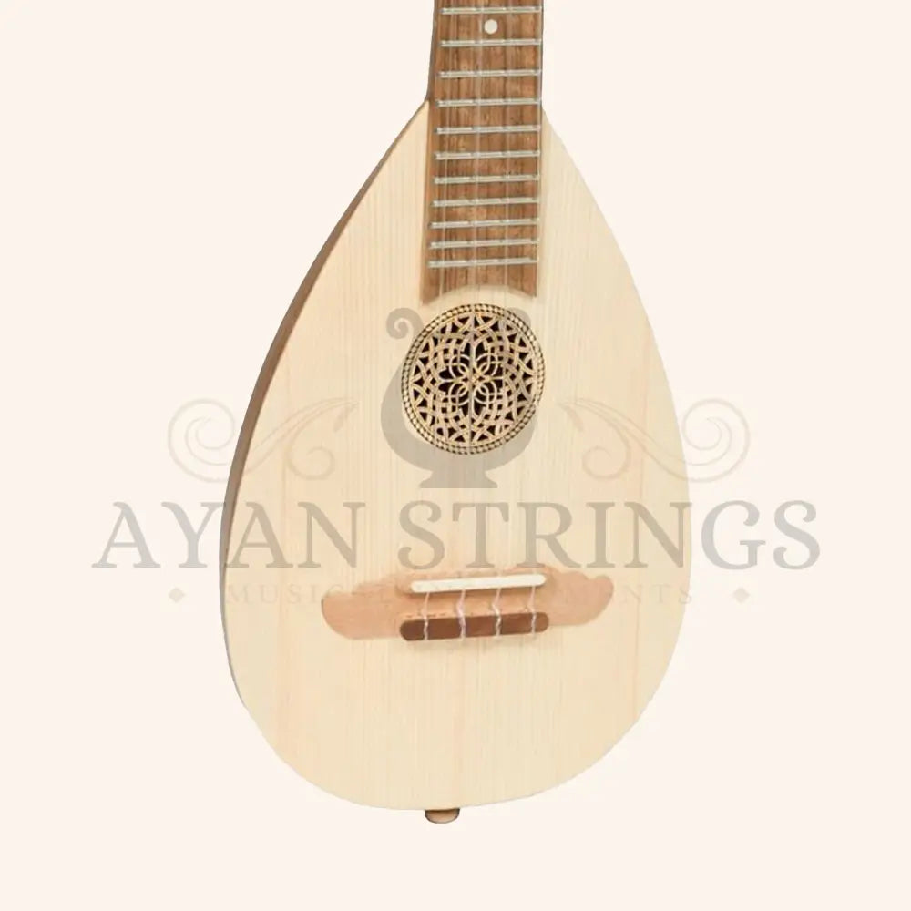 HEARTLAND BAROQUE UKULELE 4 STRING SOPRANO VARIEGATED WALNUT AND LACEWOOD LEFT HANDED - Stringed Instruments