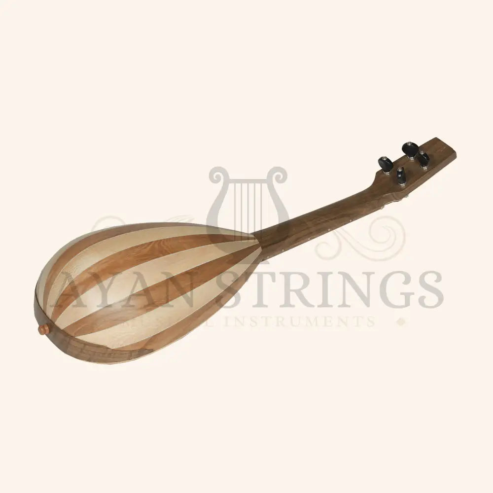 Heartland Baroque Ukulele 4 String Soprano Variegated Walnut and Lacewood - Stringed Instruments