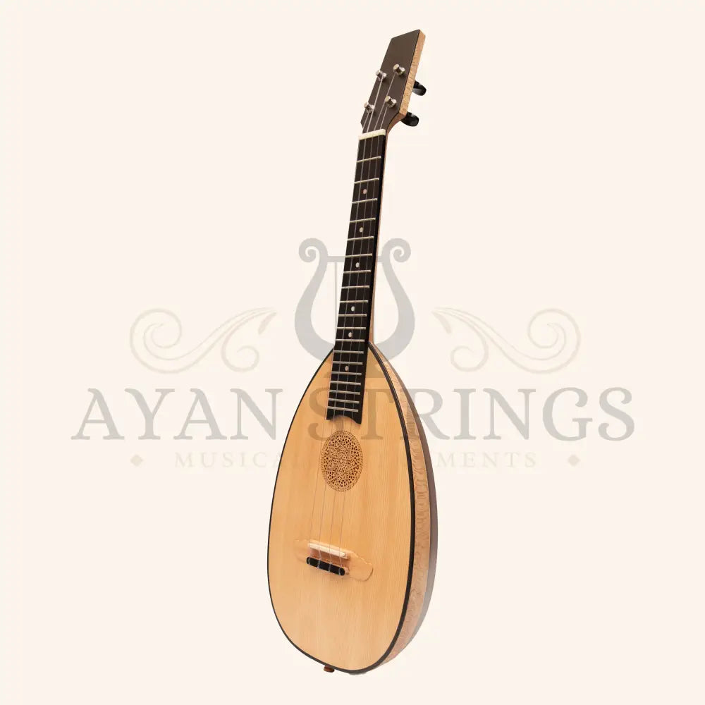 HEARTLAND BAROQUE UKULELE 4 STRING TENOR VARIEGATED WALNUT AND LACEWOOD LEFT HAND - Stringed Instruments