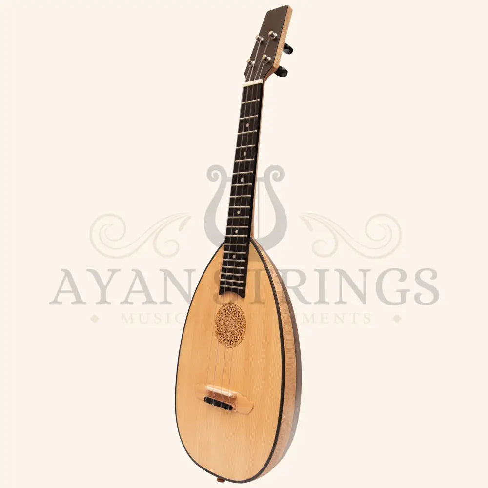 Heartland Baroque Ukulele 4 String Tenor Variegated Walnut and Lacewood - Stringed Instruments