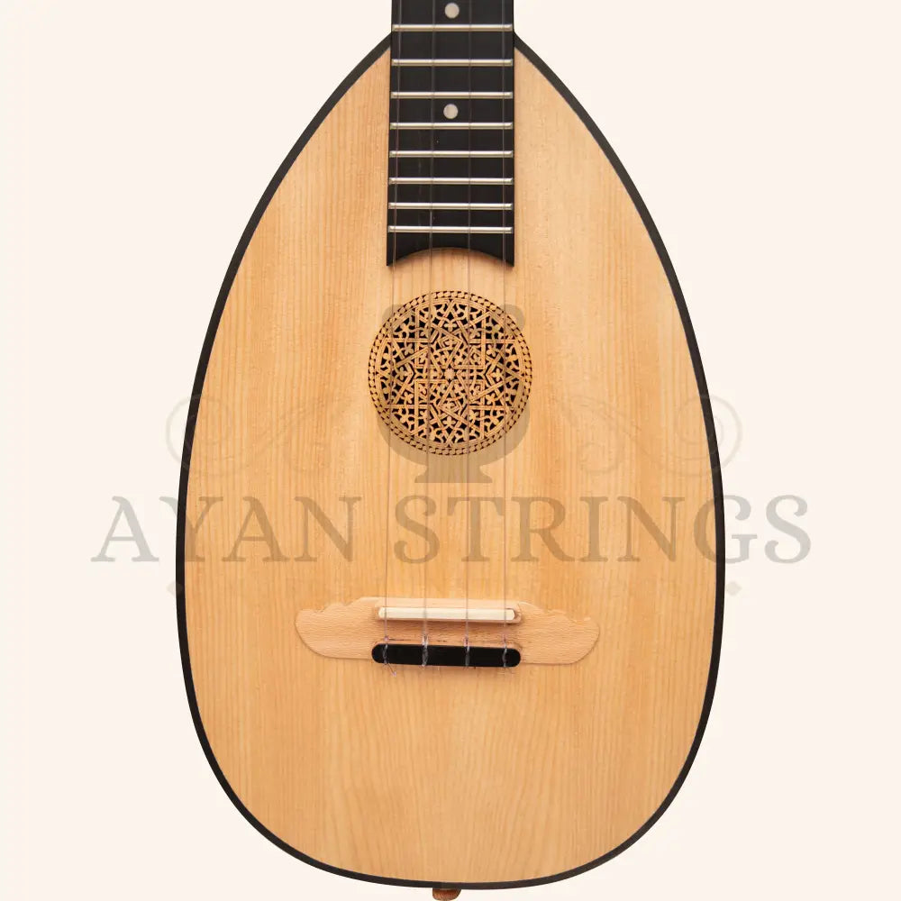 Heartland Baroque Ukulele 4 String Tenor Variegated Walnut and Lacewood - Stringed Instruments