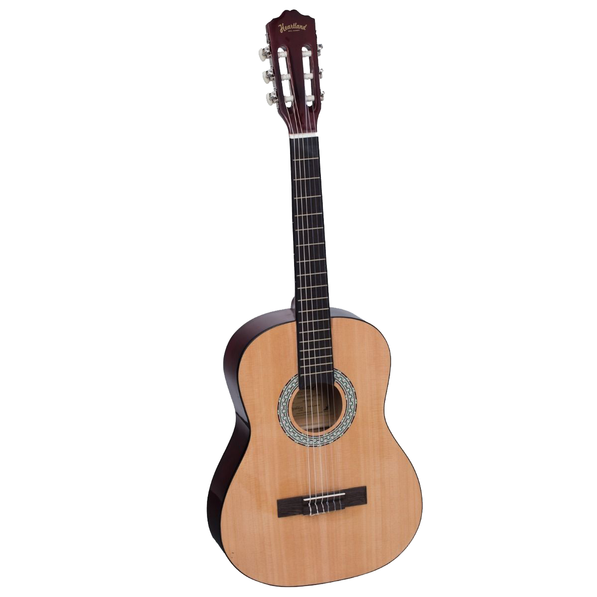 Heartland 3-4 Student Beginners Nylon Classic Guitar Pack Natural Finish