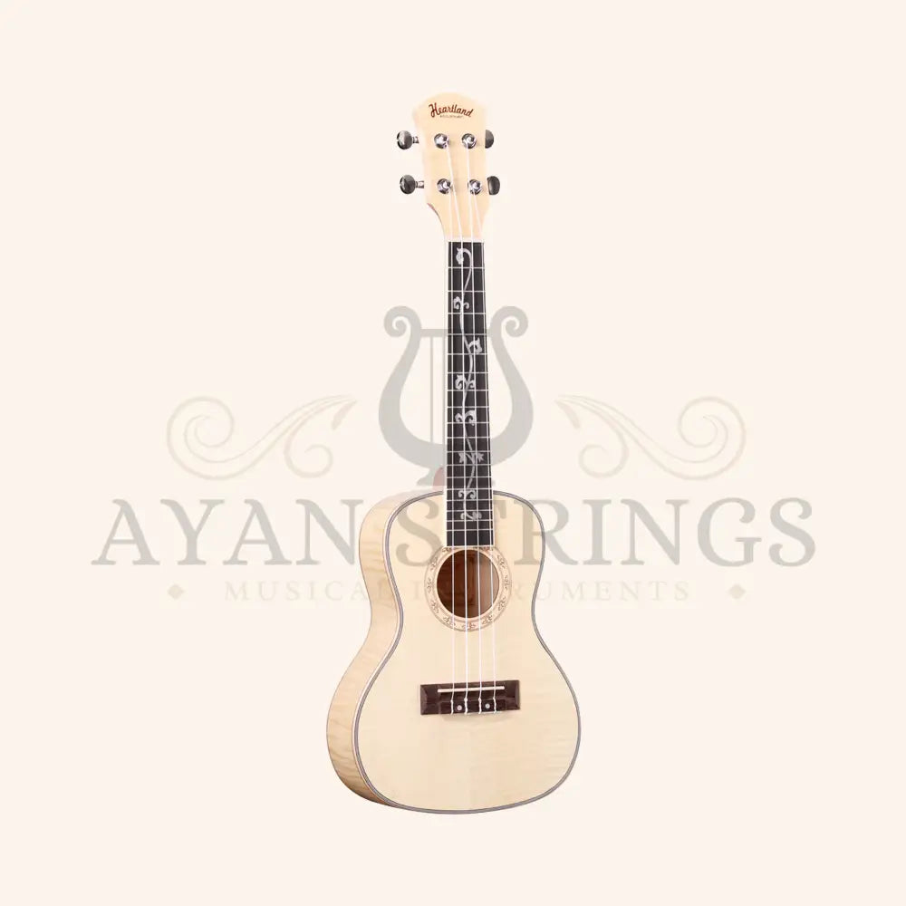 Heartland Concert Ukulele Flamed Maple - Stringed Instruments