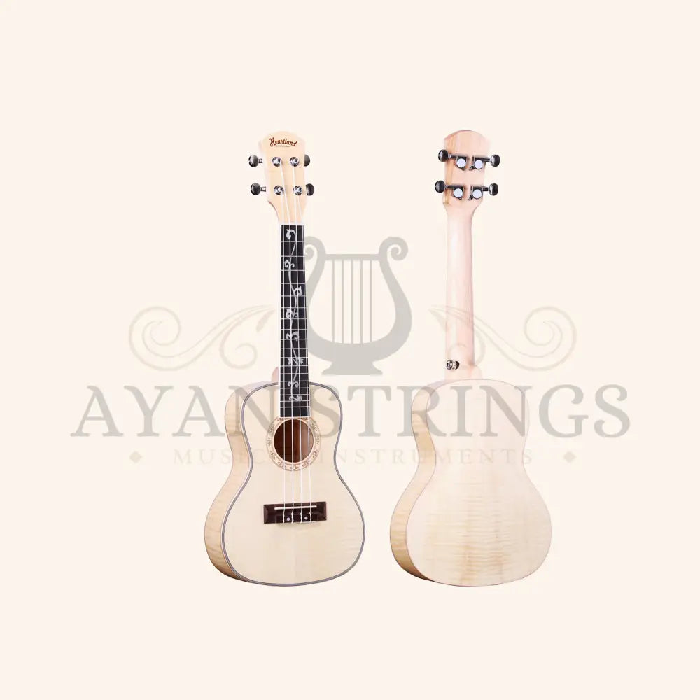 Heartland Concert Ukulele Flamed Maple - Stringed Instruments